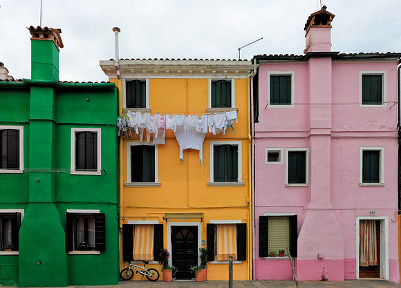 Burano island outside Venice